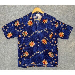 VTG‎ Tropicana Hawaiian Shirt Mens Medium ? Camp Sun Stars 60s 70s Aloha Rare